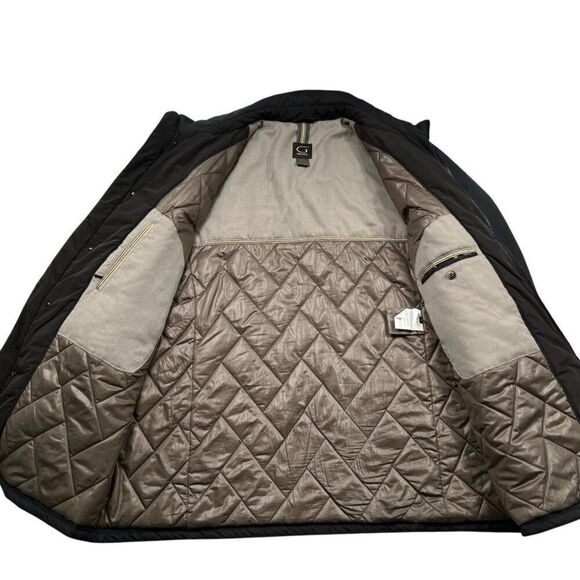 Gimos Zipper and Button Front Polyester Filled Jacket Black Men's Size 52 US XL - Picture 3 of 14